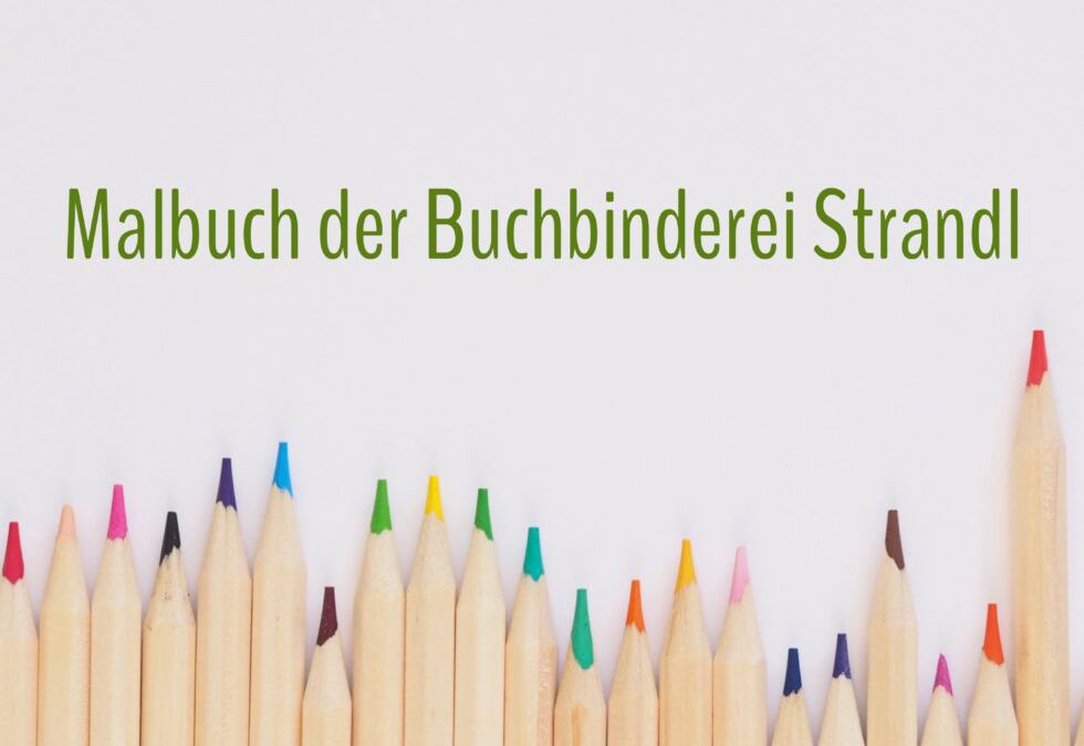 Malbuch Bücherhelden von der Buchbinderei Strandl