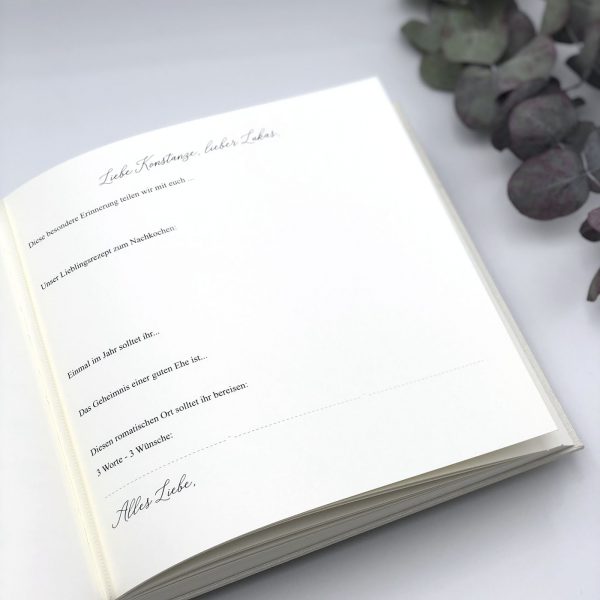 Fotoalbum & Gästebuch Hochzeit Spezialanfertigung – Bild 37