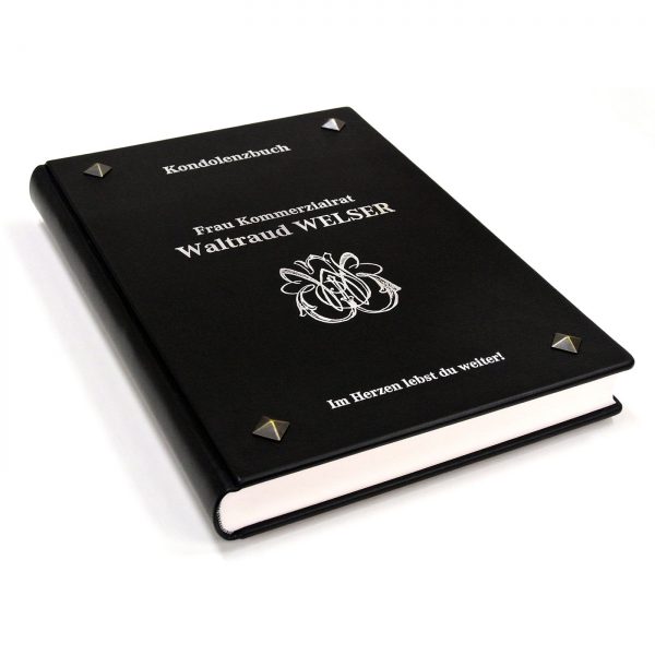 Kondolenzbuch & Trauerkassette Spezialanfertigung – Bild 5
