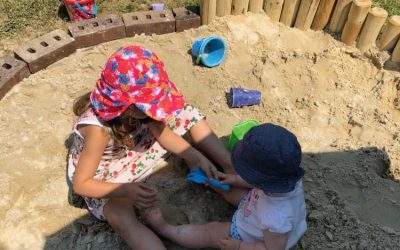 DIY – Sandkiste – Ein Fleckchen Wiese wird zum Spielparadies