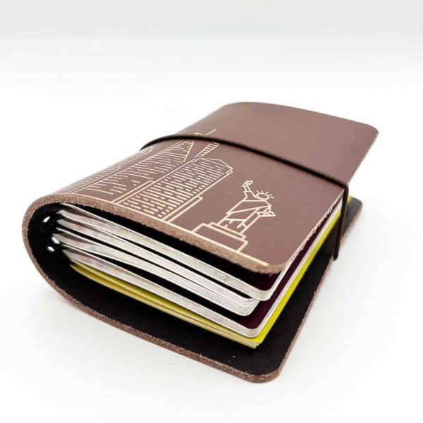 Reisepasshülle Travelfolio Leder – Bild 3
