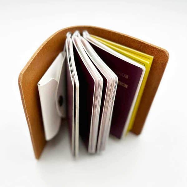 Reisepasshülle Travelfolio Leder – Bild 10