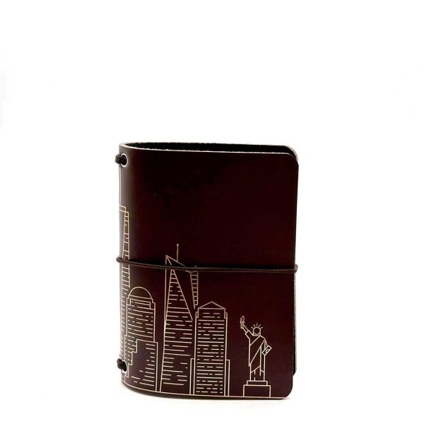 Reisepasshülle Travelfolio Leder braun