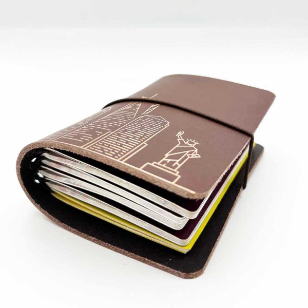 Reisepasshülle Travelfolio Leder braun