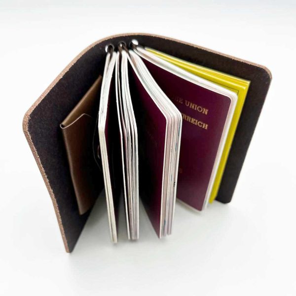 Reisepasshülle Travelfolio Leder braun