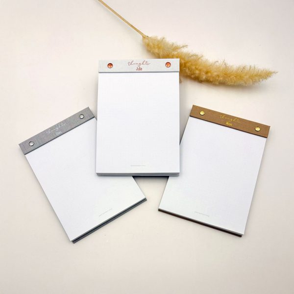 Design Schreibblock “thoughts”