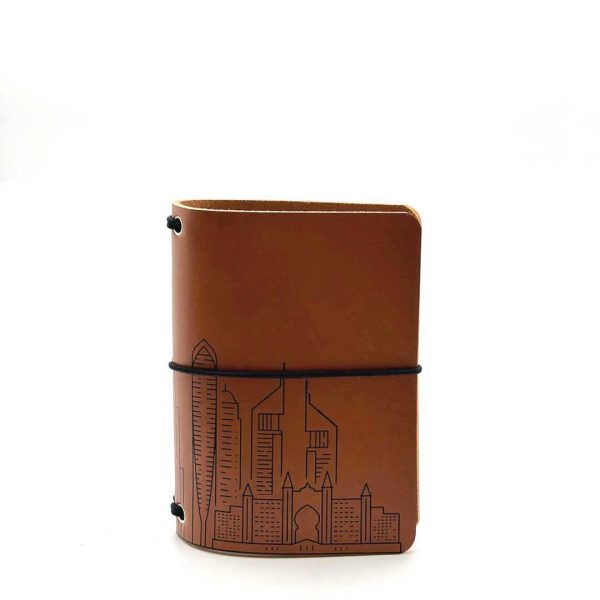 Reisepasshülle Travelfolio Leder cognac
