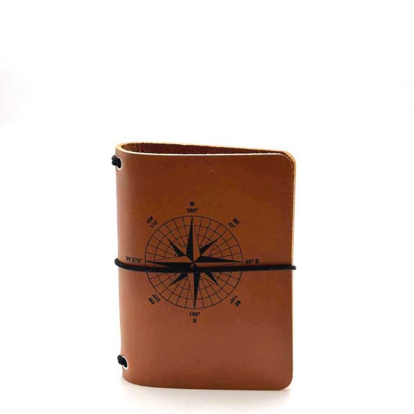 Reisepasshülle Travelfolio Leder cognac