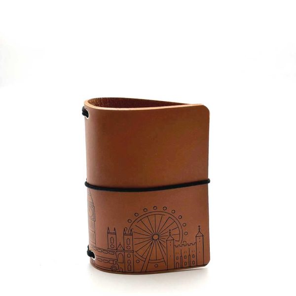 Reisepasshülle Travelfolio Leder cognac