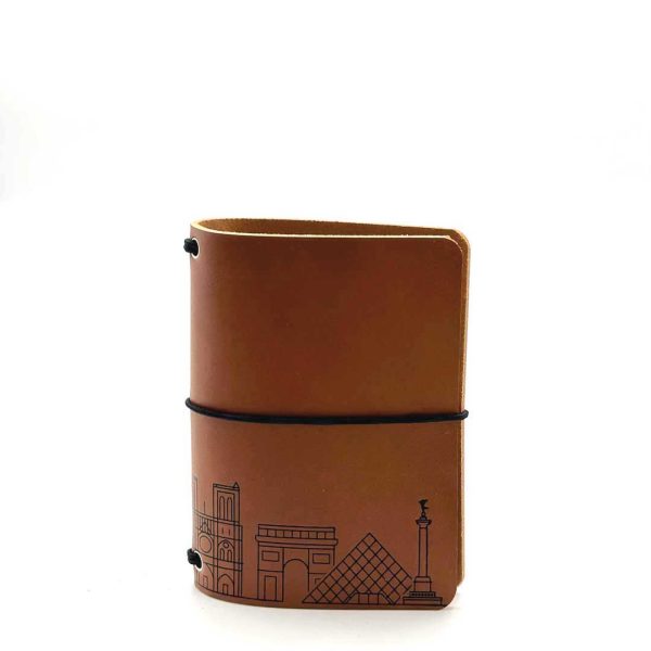 Reisepasshülle Travelfolio Leder cognac