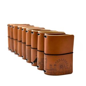 Reisepasshülle Travelfolio Leder cognac