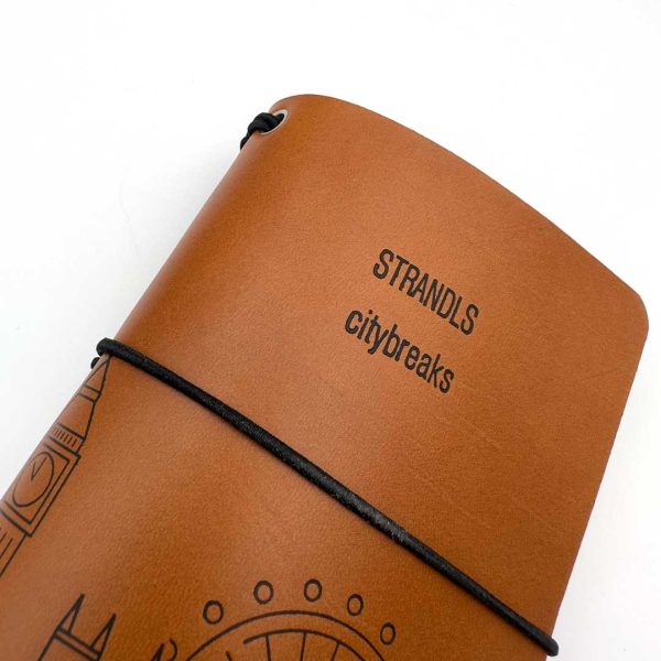 Reisepasshülle Travelfolio Leder cognac