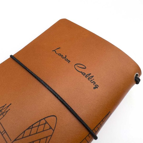 Reisepasshülle Travelfolio Leder cognac