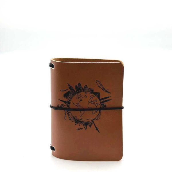 Reisepasshülle Travelfolio Leder cognac