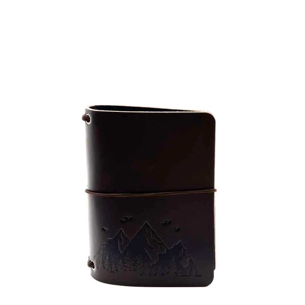 Reisepasshülle Travelfolio Leder mocca
