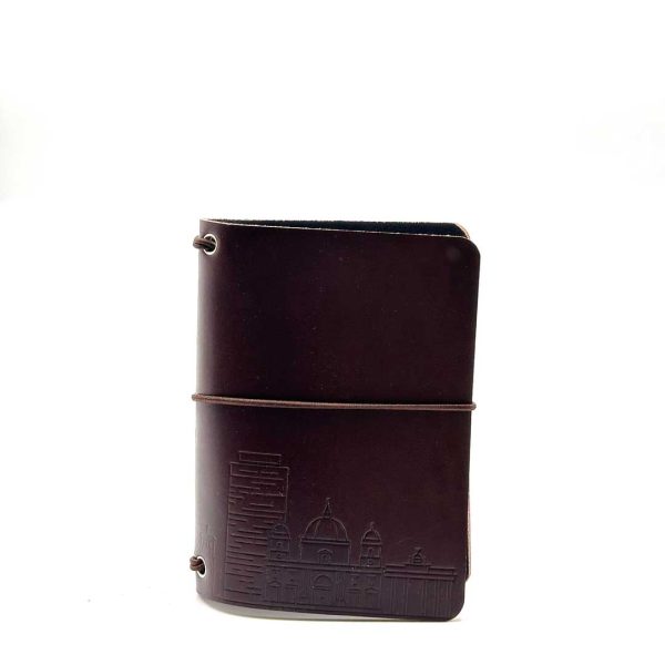 Reisepasshülle Travelfolio Leder mocca