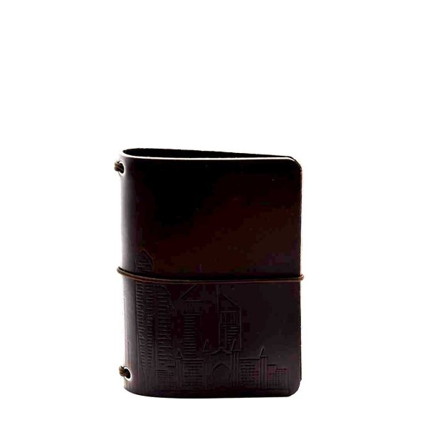Reisepasshülle Travelfolio Leder mocca