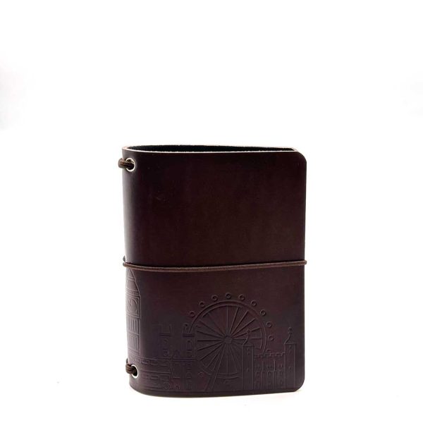 Reisepasshülle Travelfolio Leder mocca