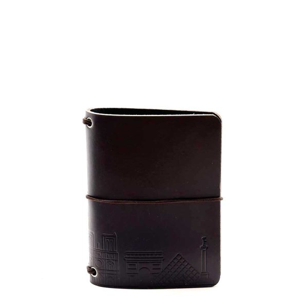 Reisepasshülle Travelfolio Leder mocca