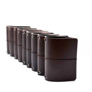 Reisepasshülle Travelfolio Leder mocca