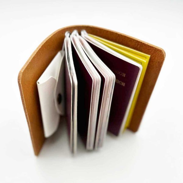 Reisepasshülle Travelfolio Leder opos