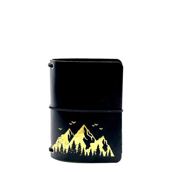 Reisepasshülle Travelfolio Leder schwarz