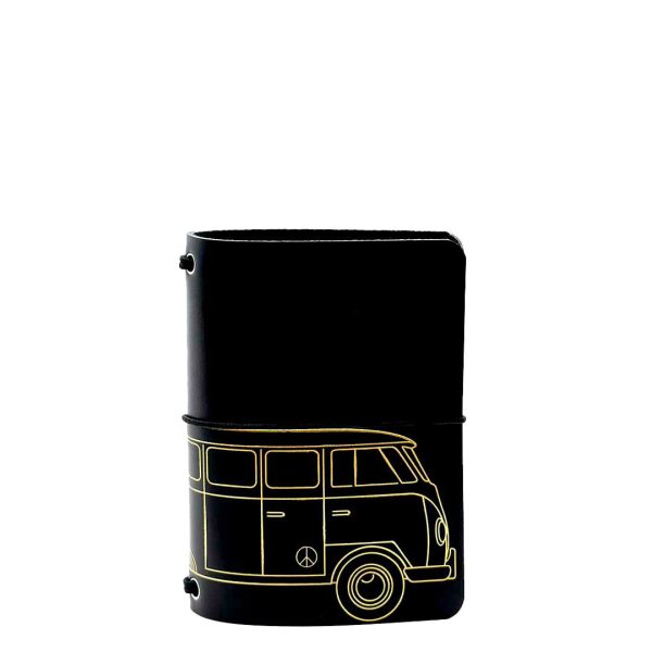 Reisepasshülle Travelfolio Leder schwarz