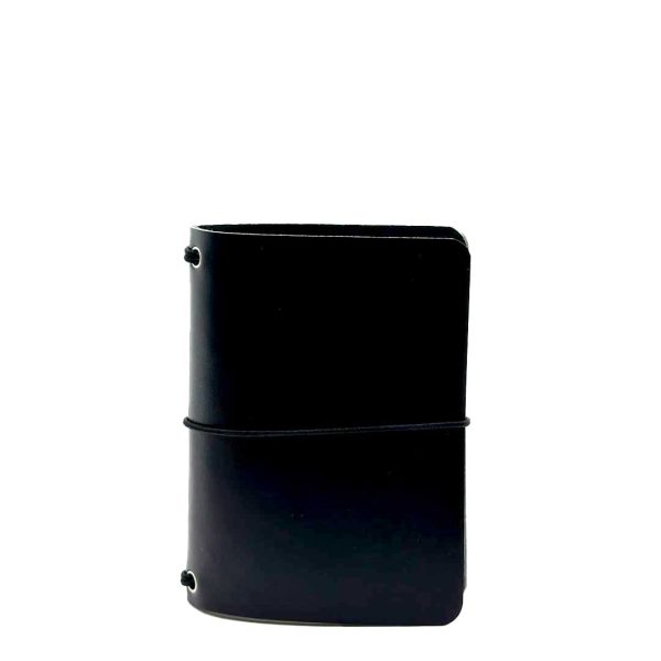 Reisepasshülle Travelfolio Leder schwarz