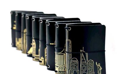 Reisepasshülle Travelfolio Leder schwarz