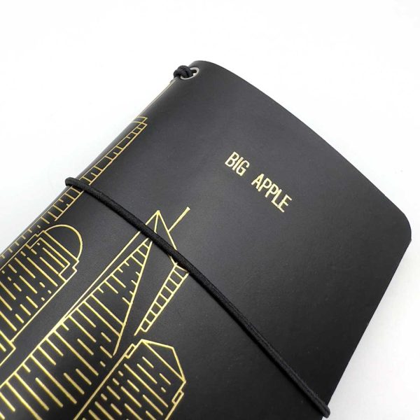 Reisepasshülle Travelfolio Leder schwarz
