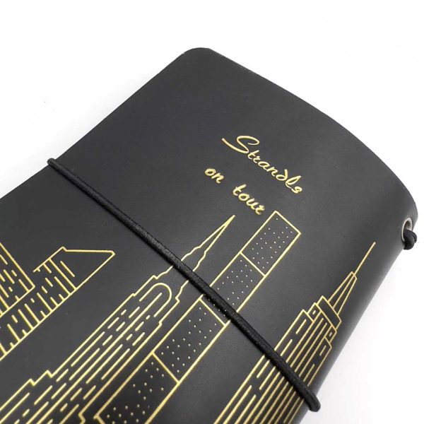 Reisepasshülle Travelfolio Leder schwarz