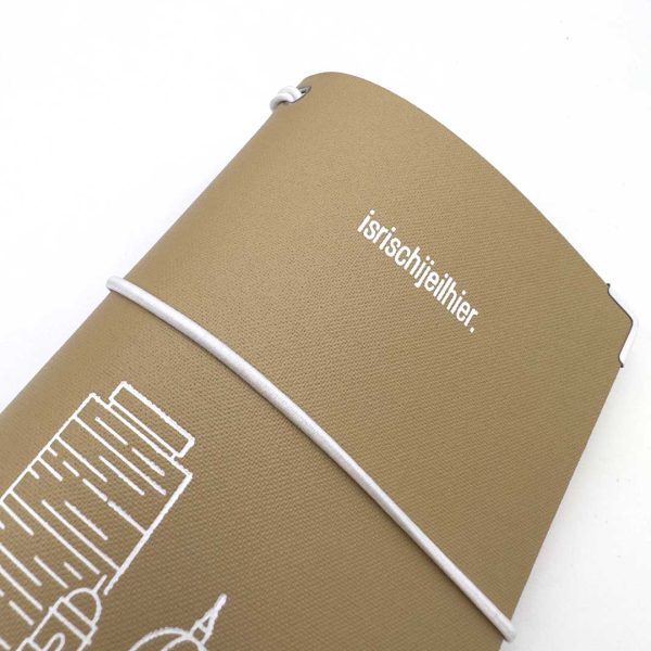 Reisepasshülle Travelfolio Leinen beige
