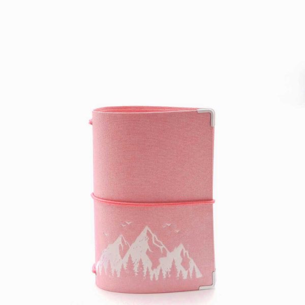 Reisepasshülle Travelfolio Leinen rosa