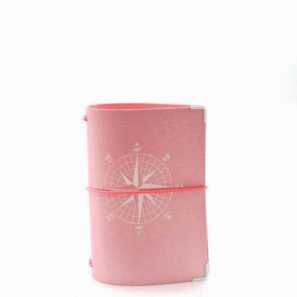 Reisepasshülle Travelfolio Leinen rosa