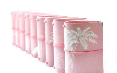 Reisepasshülle Travelfolio Leinen rosa