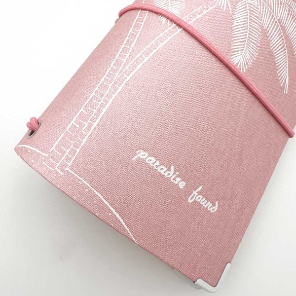 Reisepasshülle Travelfolio Leinen rosa