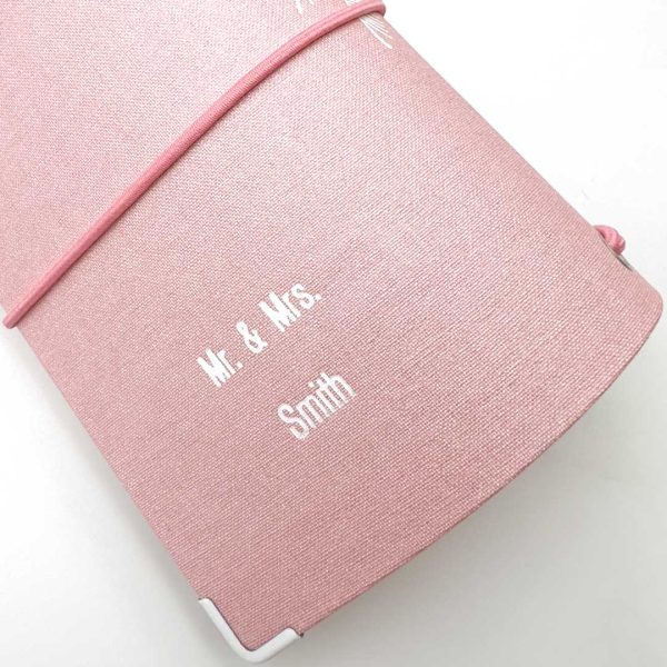 Reisepasshülle Travelfolio Leinen rosa