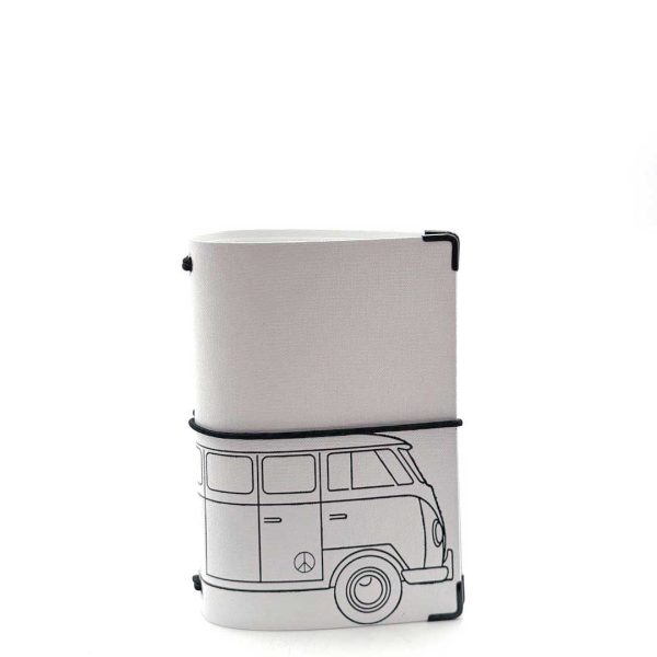 Reisepasshülle Travelfolio Leinen weiss