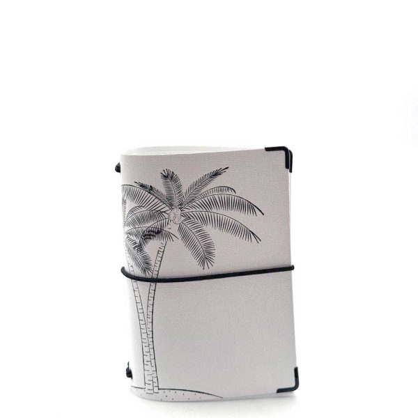 Reisepasshülle Travelfolio Leinen weiss