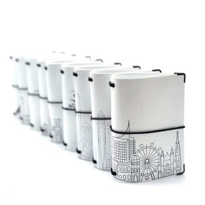 Reisepasshülle Travelfolio Leinen weiss