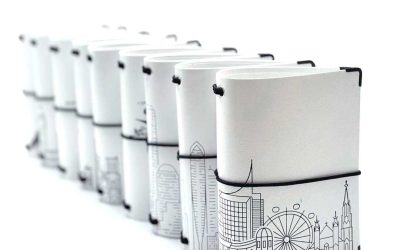 Reisepasshülle Travelfolio Leinen weiss