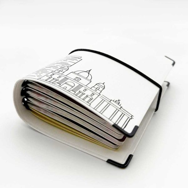 Reisepasshülle Travelfolio Leinen weiss