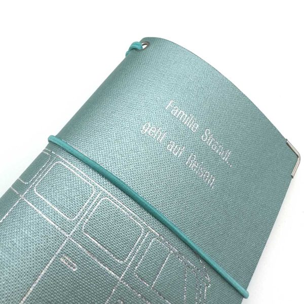 Reisepasshülle Travelfolio Leinen zirkon